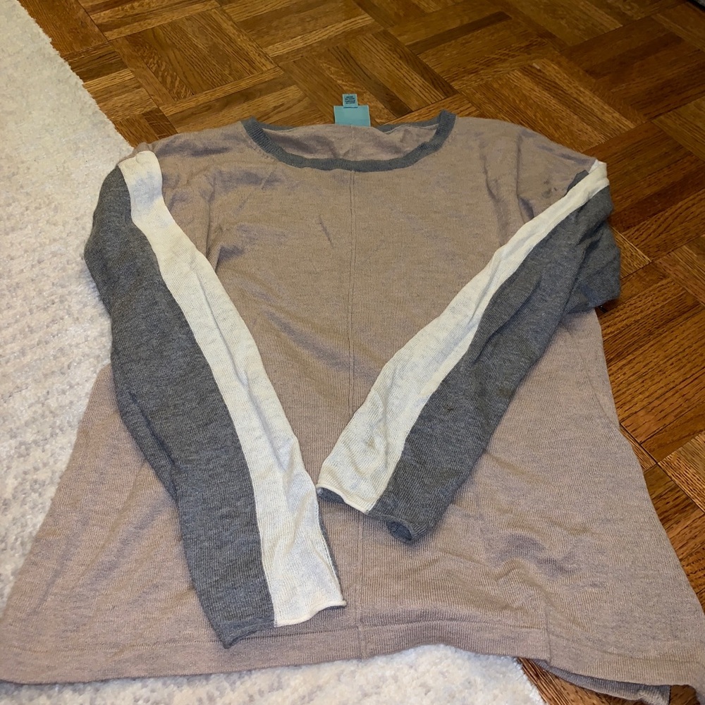 C&C two tone arm sweater.